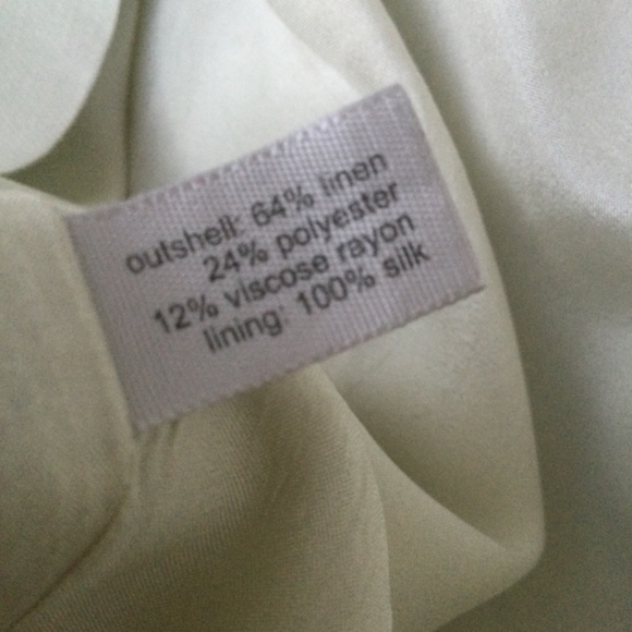 Johnny Arnold The Limit women's fancy skirt Ivory linen blend Size 0 - Picture 12 of 12